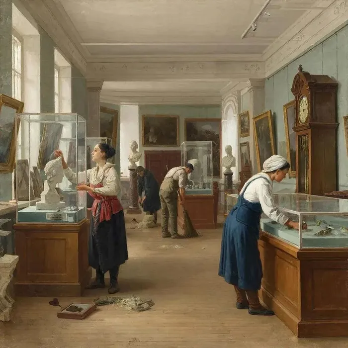 Уборка в музее